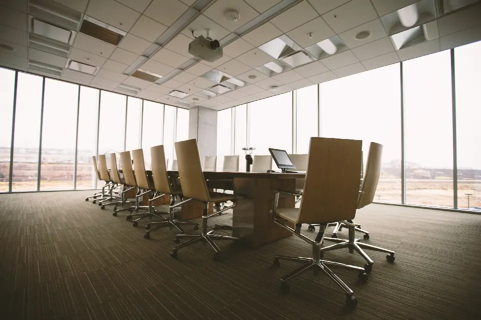 Illustrative professional meeting room