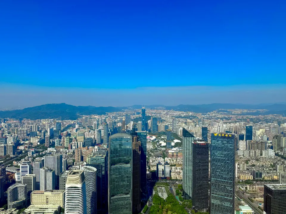 Commercial districts and infrastructure in Guangzhou