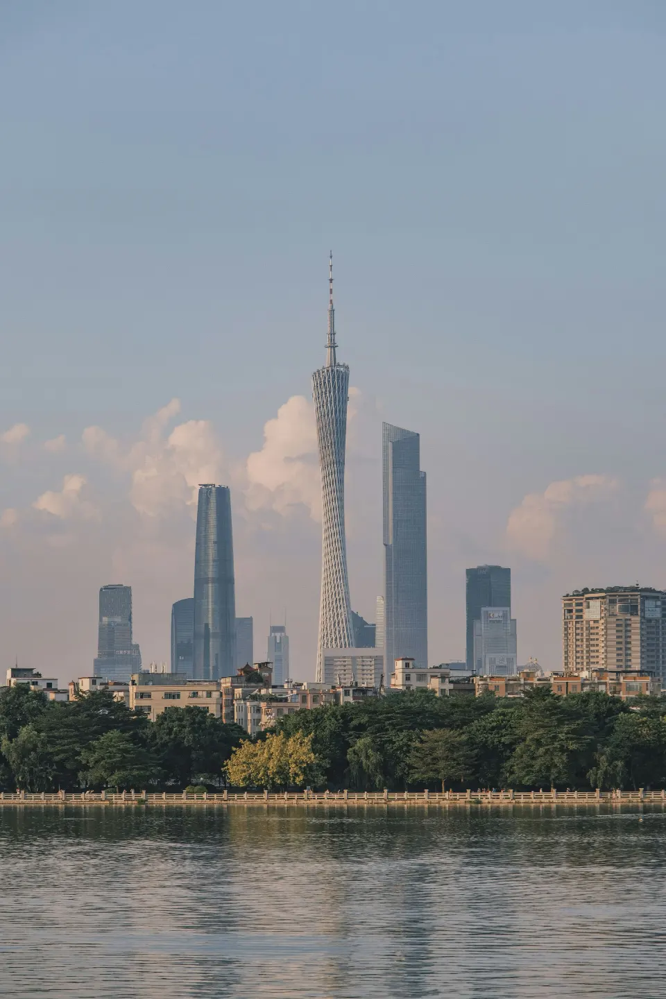 Guangzhou skyline and river